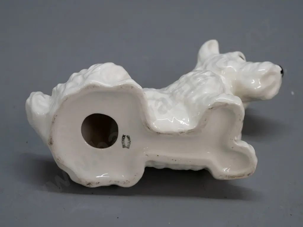 Beswick dog figure - Scottie with one brown ear H-160 Image 1++