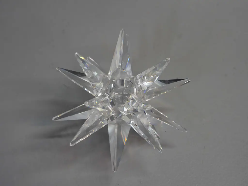 Swarovski crystal starburst candle holder in original box H-100 Image 1++