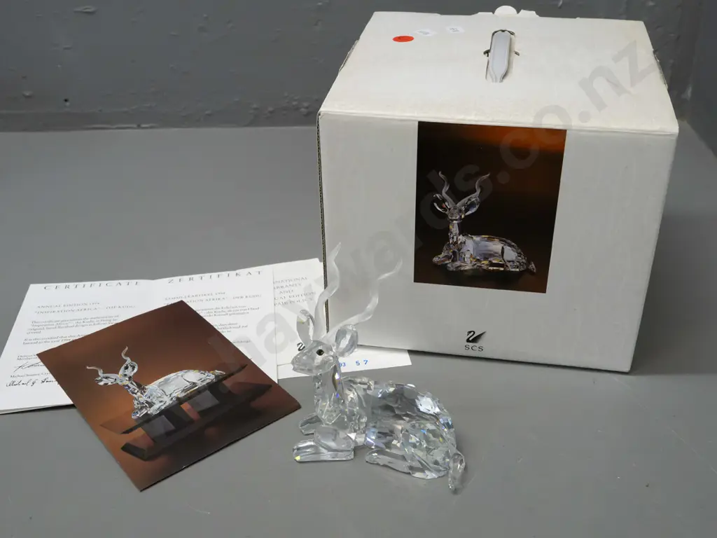 Swarovski crystal 1994 cased limited edition kudu figurine with booklets with original box - Inspiration Africa series Image 1++