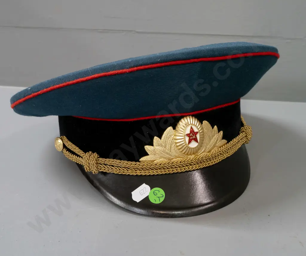 Soviet officer's cap - Odessa 1979 stamp inside, size 57. Image 1++