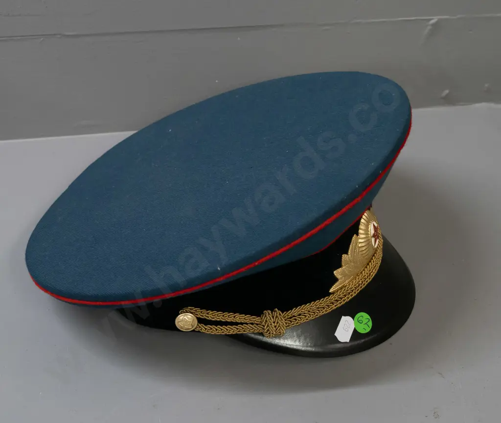 Soviet officer's cap - Odessa 1979 stamp inside, size 57. Image 1++