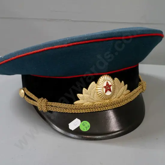 Soviet officer's cap - Odessa 1979 stamp inside, size 57.