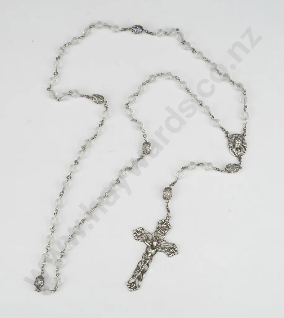 sterling silver rosary beads 55.1gm Image 1++