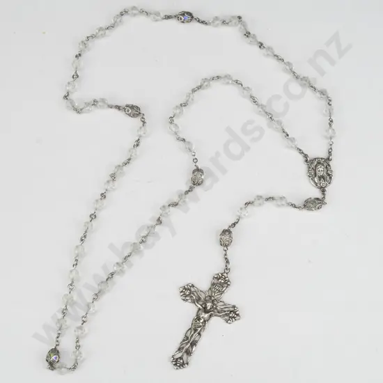 sterling silver rosary beads 55.1gm