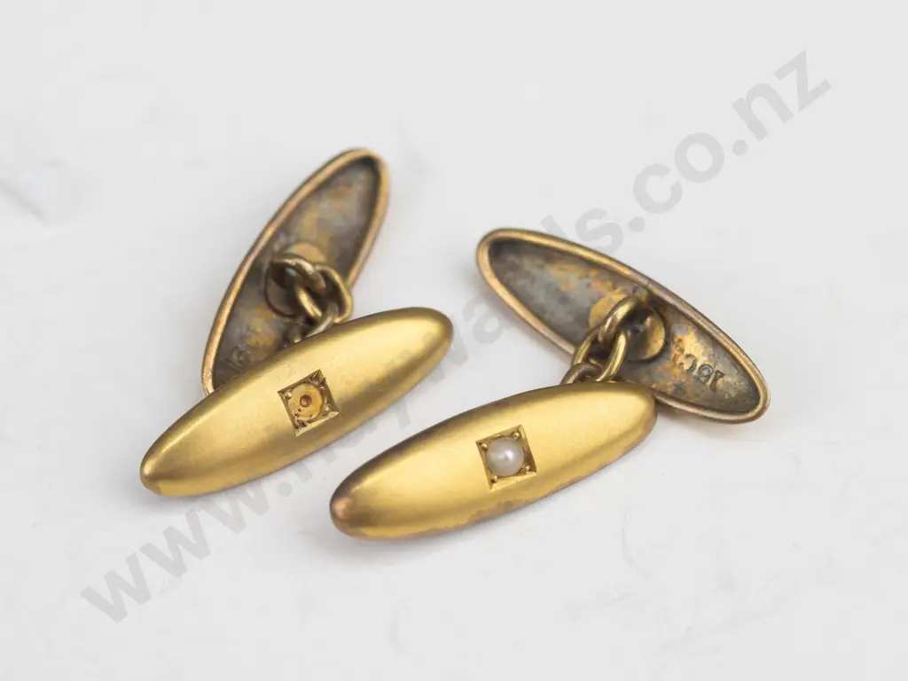 18ct cufflinks 5.3gm Image 1++