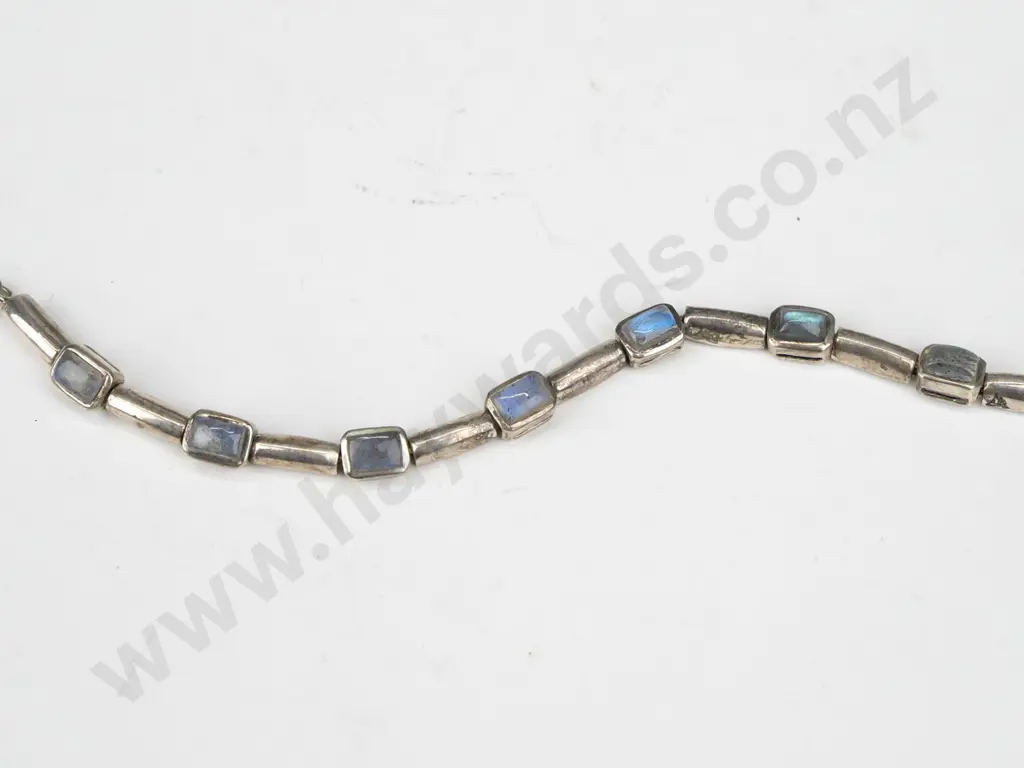 silver moonstone bracelet stamped 925 Image 1++