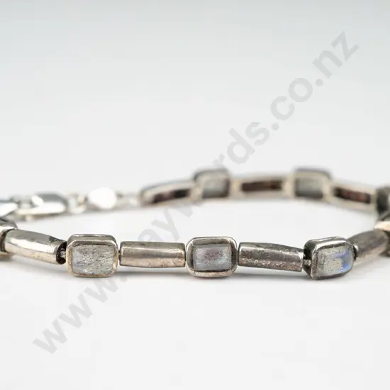 silver moonstone bracelet stamped 925