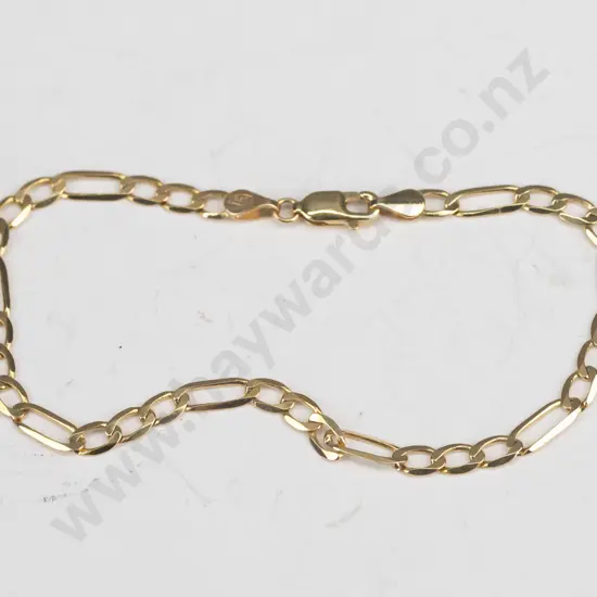 9ct gold bracelet - stamped 375  (2.67gm)