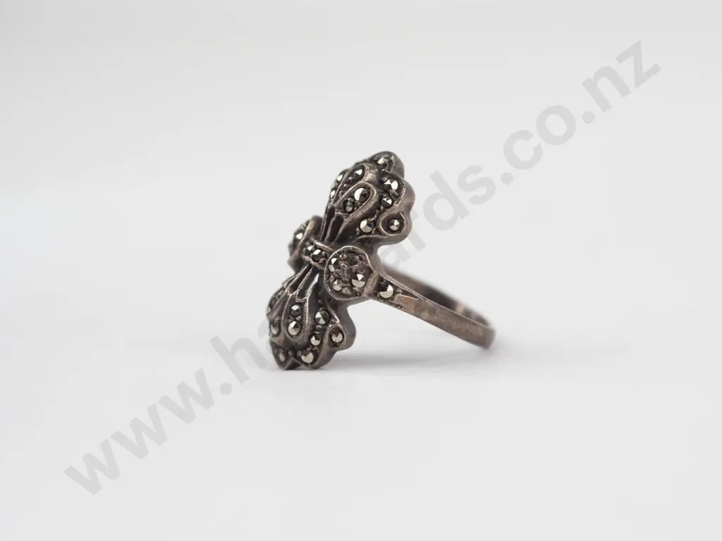 marcasite ring size Q Image 1++
