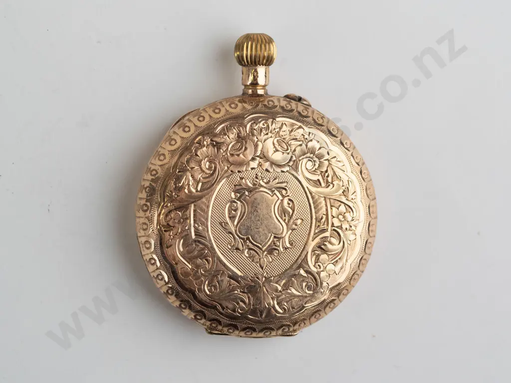14ct yellow gold case pocket watch est 10gms gold Image 1++
