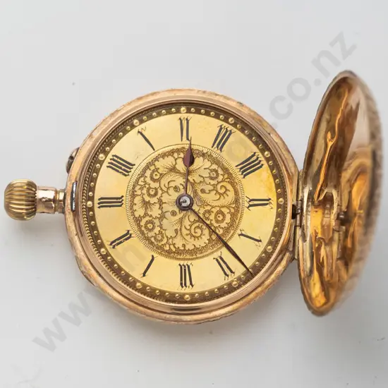 14ct yellow gold case pocket watch est 10gms gold