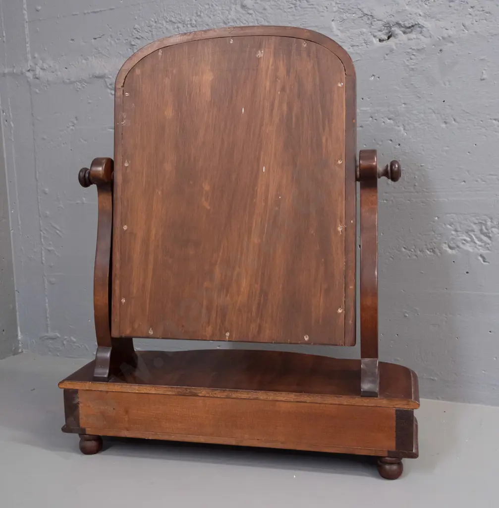 reproduction Victorian style dressing table mirror, with provenance - made in 1966 by John Mitchell King Dunedin, cedar, Image 1++