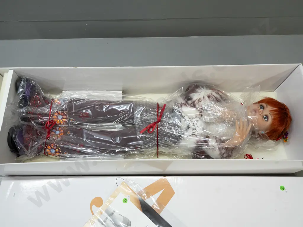 Jan Mclean 2003 "Nessie" doll in original packaging with stand, documents and certificate - No 384 of 494 Image 1++