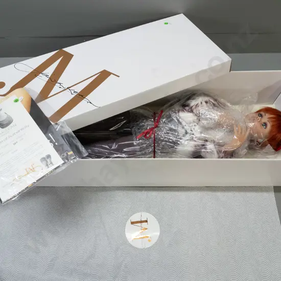 Jan Mclean 2003 "Nessie" doll in original packaging with stand, documents and certificate - No 384 of 494