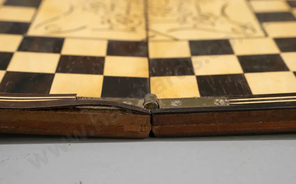 3 vintage games and puzzles - two are ball puzzles in timber and glass cases, one with info on back, and a folding Image 1++