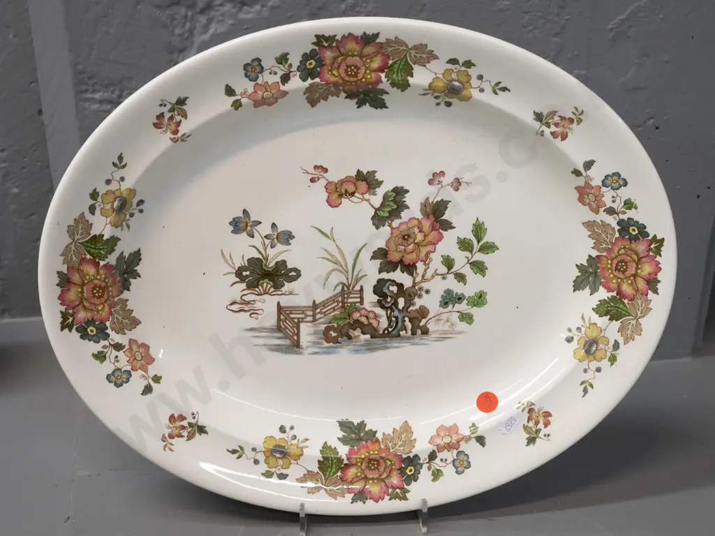 vintage Wedgwood "Eastern Flowers" pattern ashett - stamped Etruria & Barlaston L-375 Image 1++