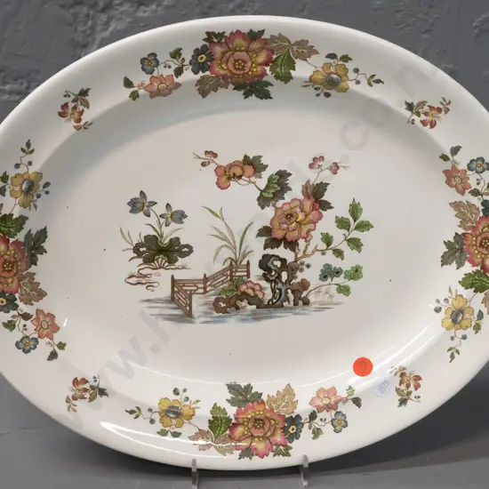 vintage Wedgwood "Eastern Flowers" pattern ashett - stamped Etruria & Barlaston L-375