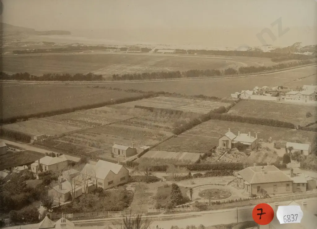 ornately framed vintage photograph - Caversham, South Dunedin Overall H280 W330 Image 1++