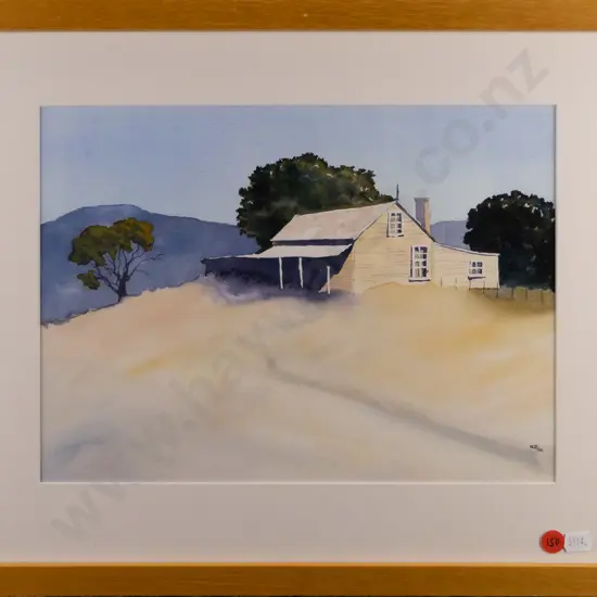 NG Bell '00 - framed watercolour "The Old Place" H230 W310