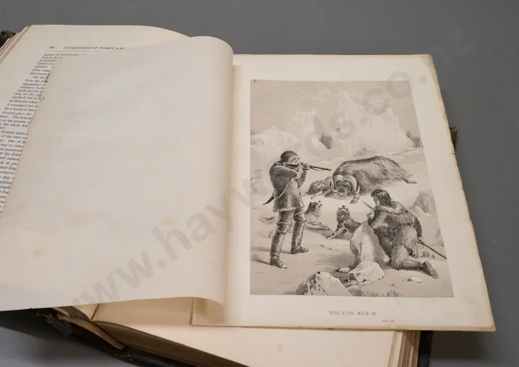leather bound Arctic Expeditions from British and Foreign Shores by D. Murray Smith - pub. 1877 by M'Gready, Thomson & Image 1++