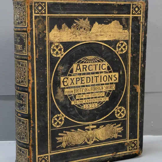 leather bound Arctic Expeditions from British and Foreign Shores by D. Murray Smith - pub. 1877 by M'Gready, Thomson &
