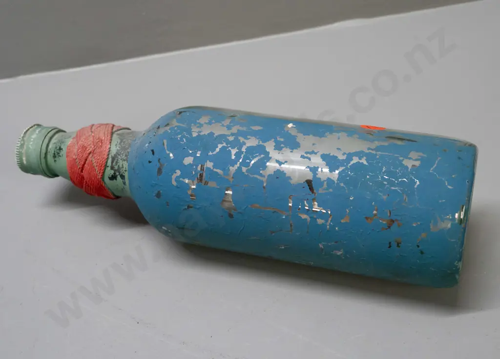 vintage ship in bottle - ship model marked Rangatira - some paint loss to outside L-270 Image 1++