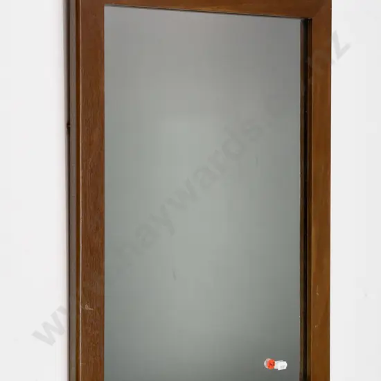 wood framed wall mirror with decorative shell detail H690 W400 (slight scratching to frame)