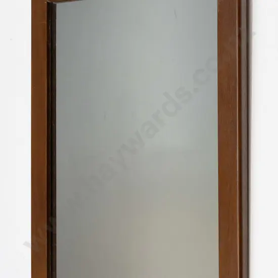 wood framed wall mirror with decorative shell detail H690 W400 (slight scratching to frame)