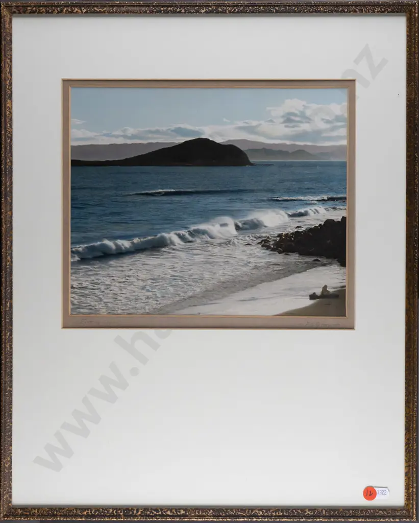 framed FS Gray vintage hand coloured photograph "Evening Light" H230 W280 Image 1++