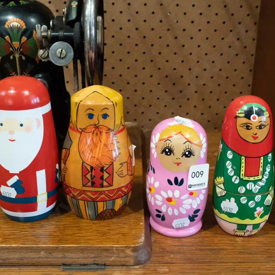 4 sets of Russian nesting dolls