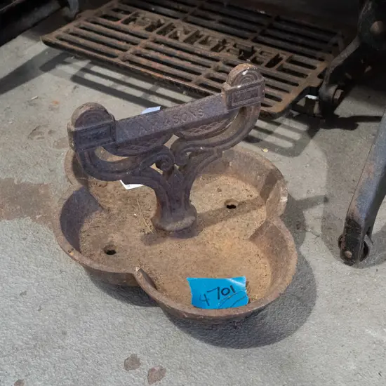 AK & Sons cast iron boot scraper