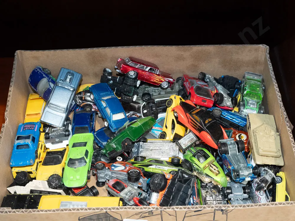 box of toy vehicles Image 1++