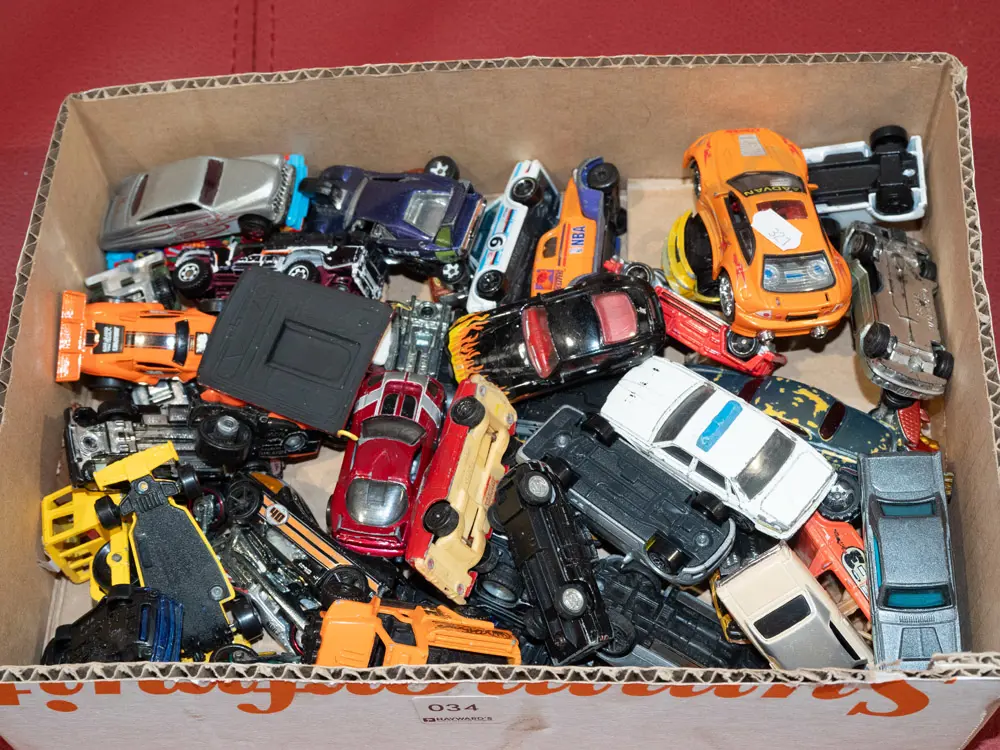 box of toy vehicles Image 1++