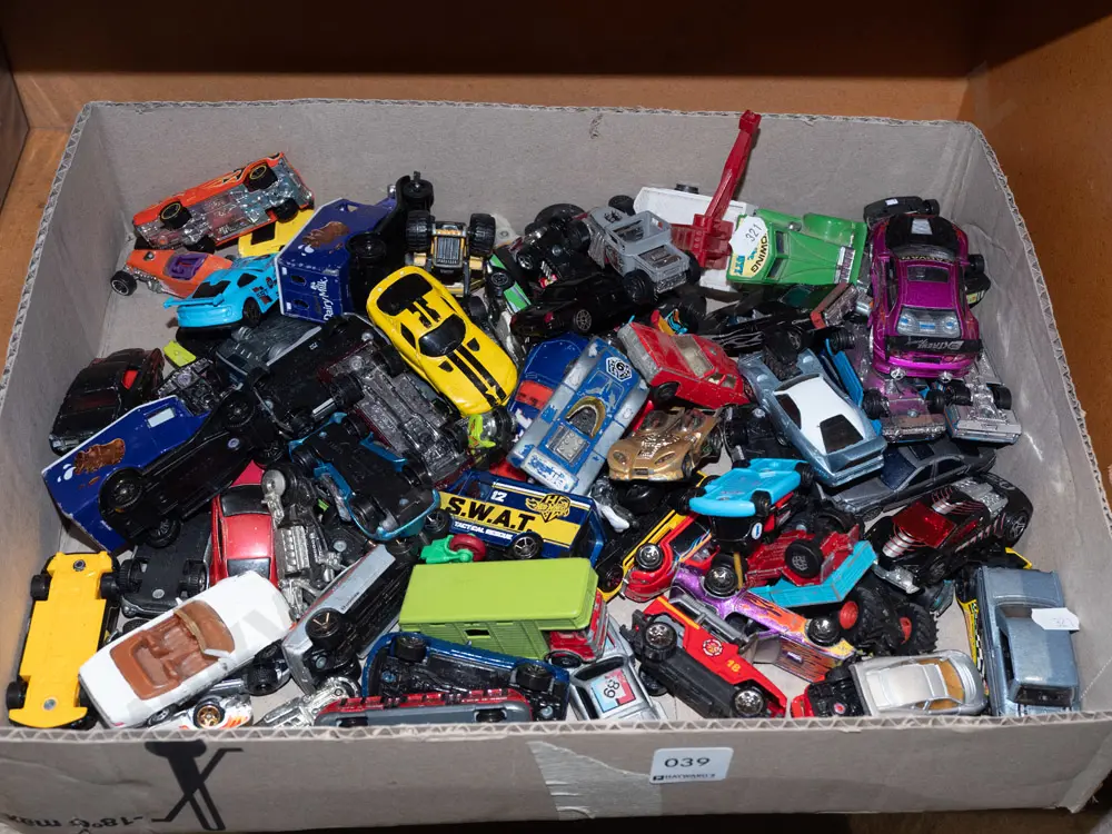box of toy vehicles Image 1++