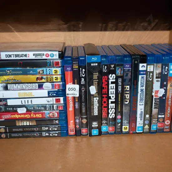 blu-ray DVDs