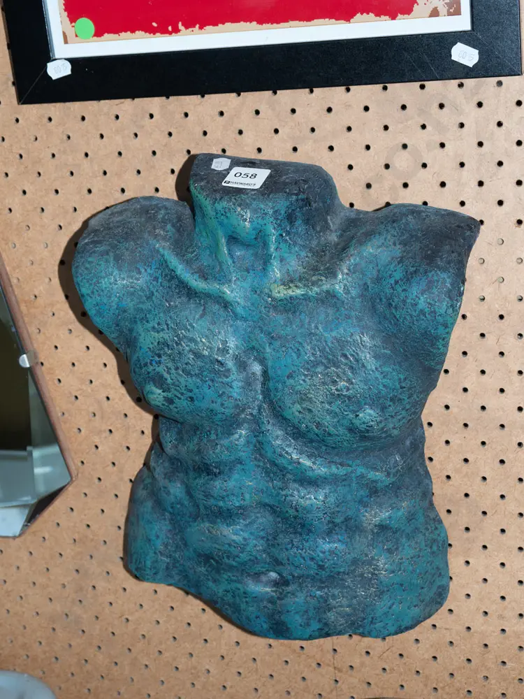composite wall art male torso H-350 Image 1++