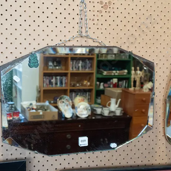 bevelled edge wall mirror - some tarnishing
