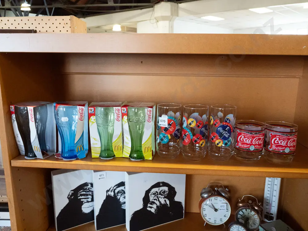 assorted coca cola promotional glasses Image 1++