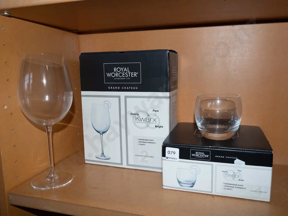 Royal Worcester wine glasses and tumblers Image 1++