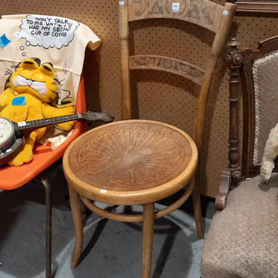 pressed wood dining chair
