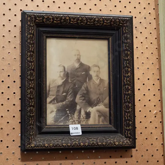 framed photo print - three gentleman