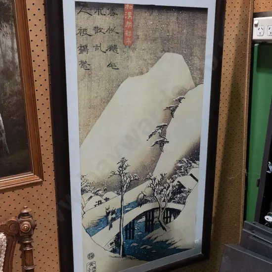 framed Japanese digital poster print
