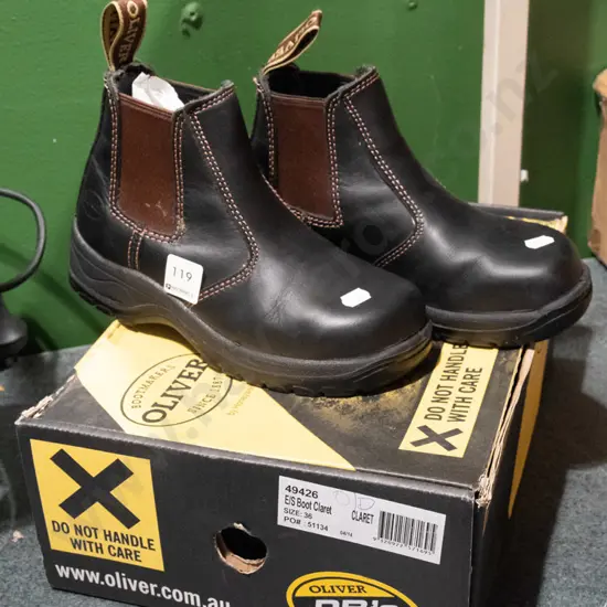 as new pair of Oliver size 36 steel cap boots