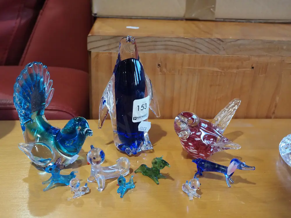 art glass animal figurines Tallest H130 Image 1++