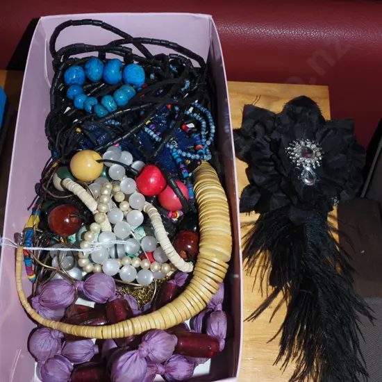 box of costume jewellery