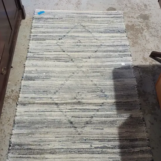 woven rag floor rug L1610 W900