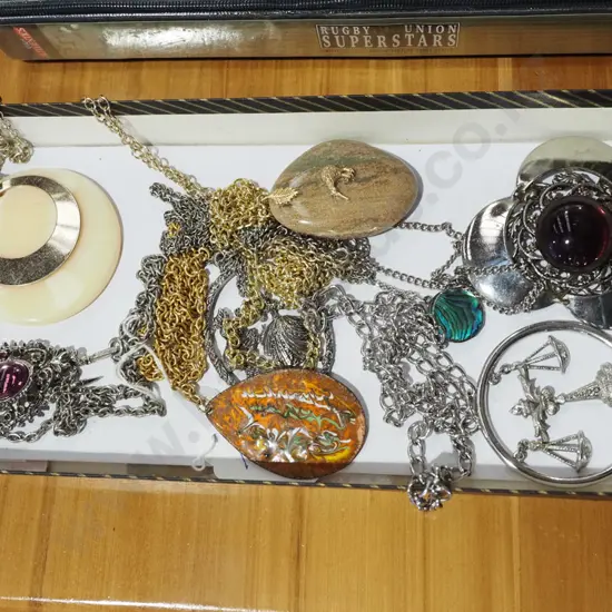tray of costume jewellery