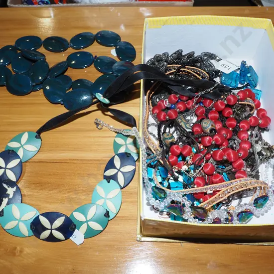 box of costume jewellery
