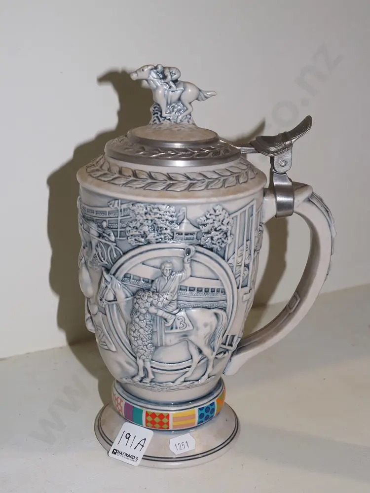 Avon "Winner's Circle" horse themed stein Image 1++