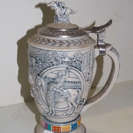 Avon "Winner's Circle" horse themed stein